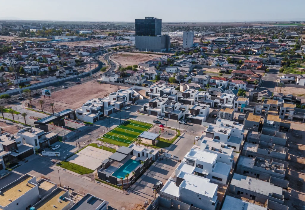 viste área de la zona dorada de mexicali y el  residencial Antea