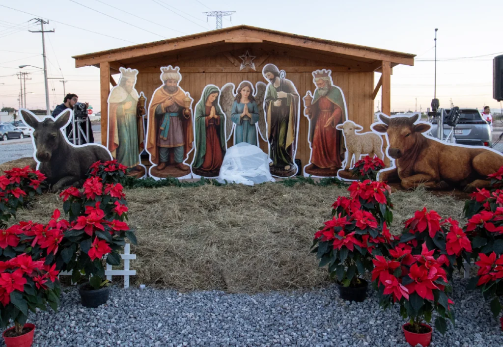 Representación física del Pesebre del niño Jesús.